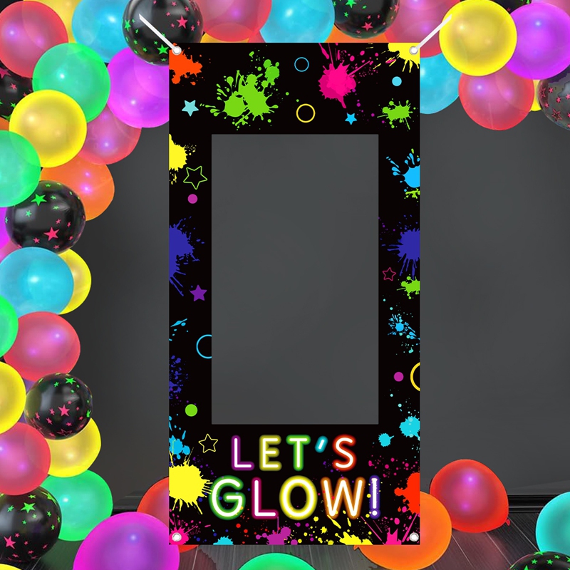 Let'S Party Event Supply - Cadre photo néon « Let's Glow