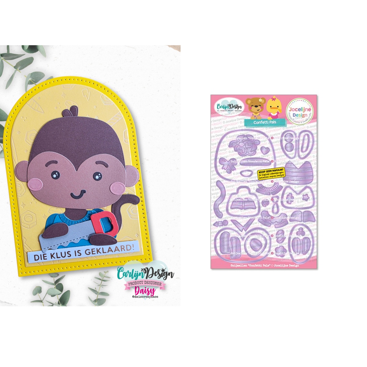 Papercraft Supply Confetti - Confetti Pals Matrices de découpe métalliques
