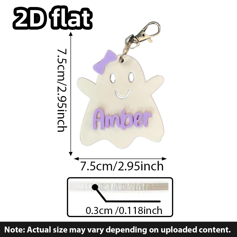Party Favor Bag - Porte-clés fantôme personnalisé, étiquette de sac