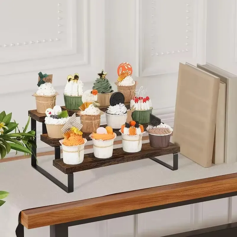 Présentoir en bois à 3 niveaux - Cupcake Stand Tier avis et prix
