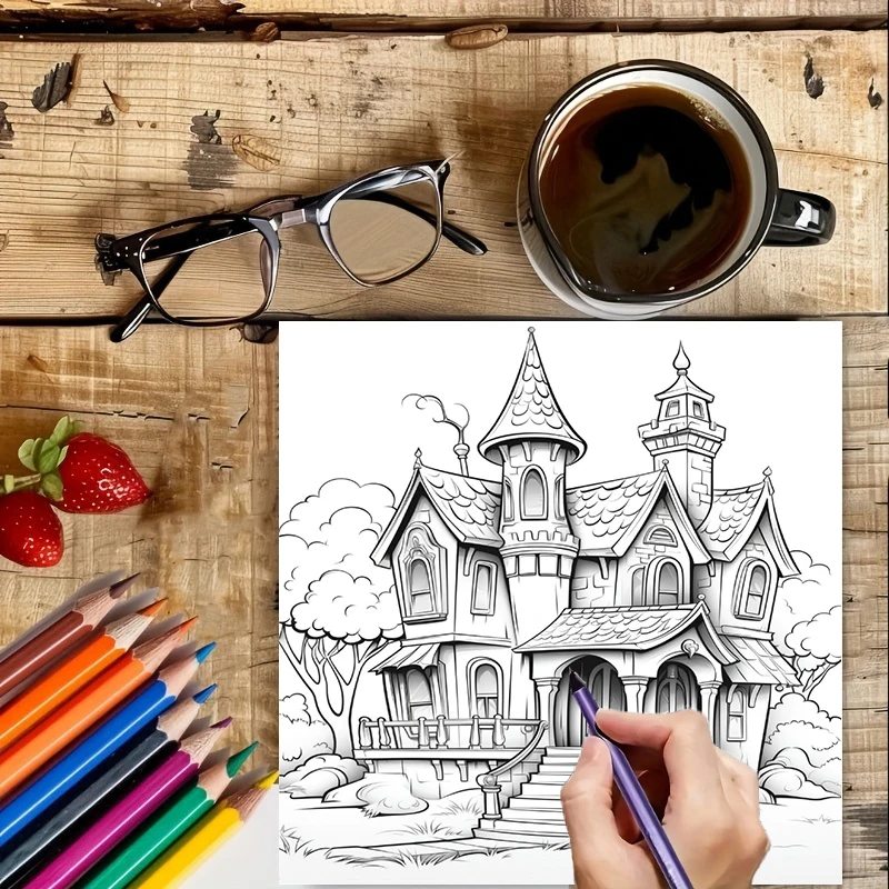 Livre de coloriage Maison Hant - Supply Event avis et prix