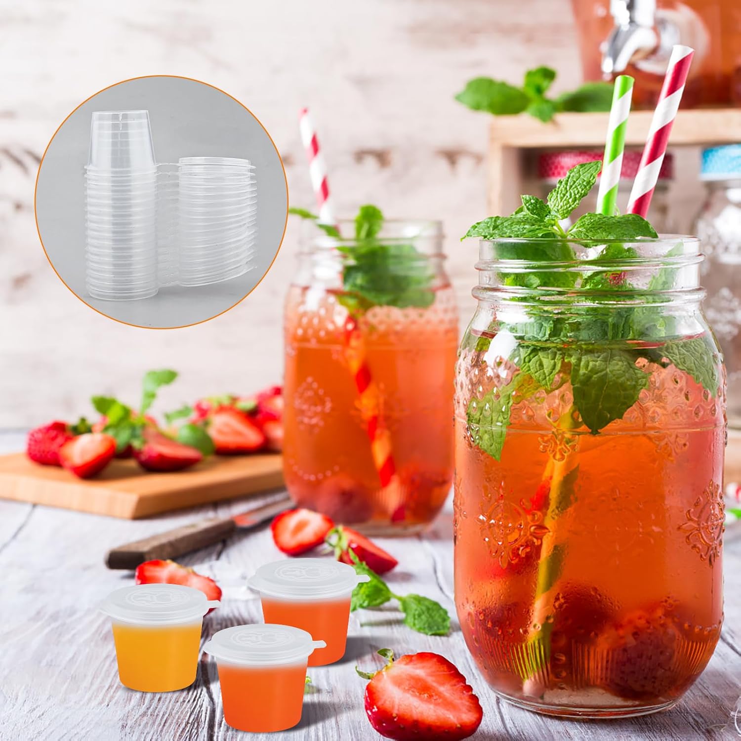 Gobelets à sauce en plastique  - Plastic Cup 50Pcs avis et prix